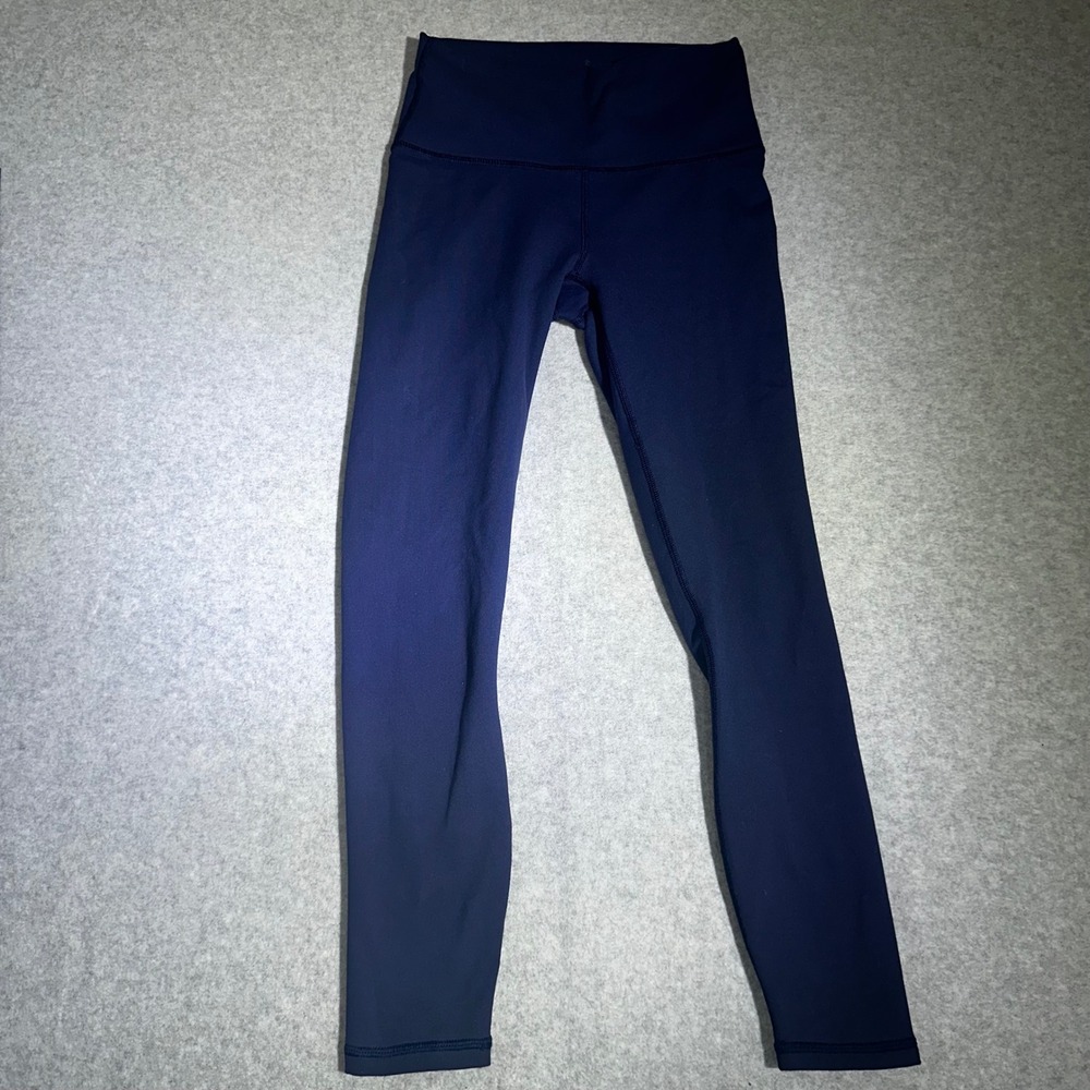 Fabletics PowerHold High Waisted Leggings Navy Blue XS 7/8 Length 0066